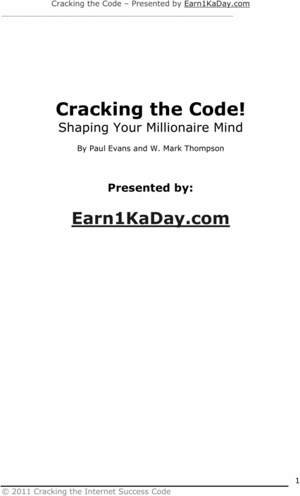 Product picture Cracking The Code